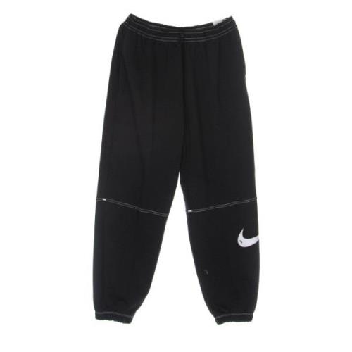 Zwarte lichtgewicht trainingsbroek Swoosh fleece Nike , Black , Dames