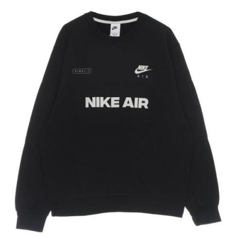 Sportswear Crewneck Sweatshirt Air Brushed-back Nike , Black , Heren