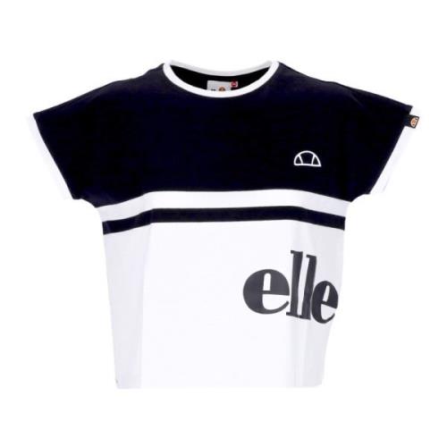 Zwarte Crop Tee Shirt Casual Ellesse , Black , Dames