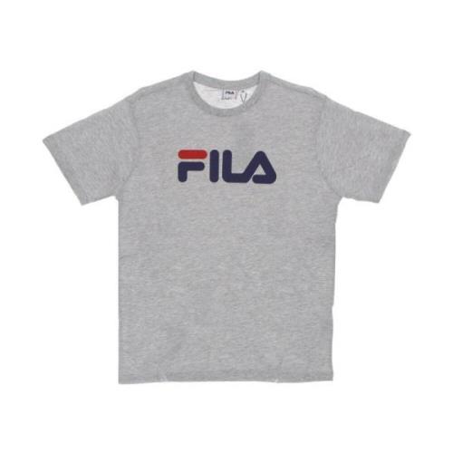 Lichtgrijze melange heren T-shirt Fila , Gray , Heren