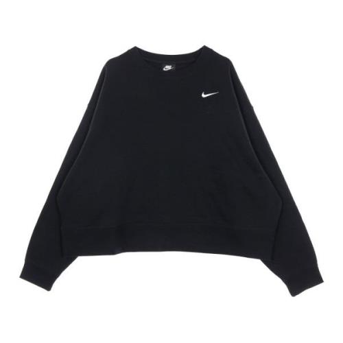 Sportswear Crew Neck Sweatshirt Zwart/Wit Nike , Black , Dames