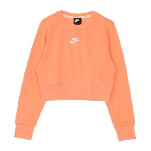 Cropped Crewneck Sweatshirt Sportswear Air Crew Nike , Orange , Dames