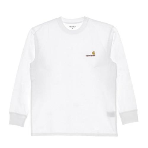 Script Longsleeve T-shirt Wit Carhartt Wip , White , Heren