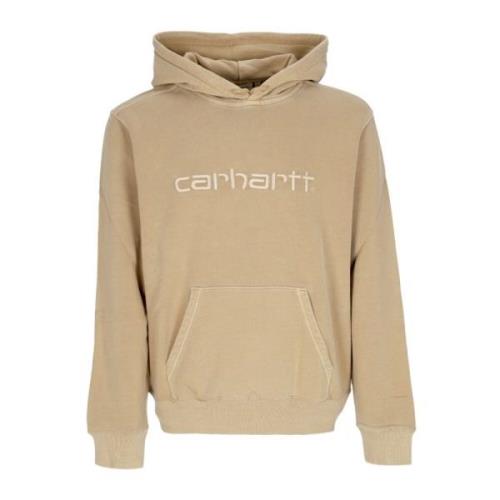 Lichtgewicht Hoodie Duster Stoffig Bruin Carhartt Wip , Beige , Heren