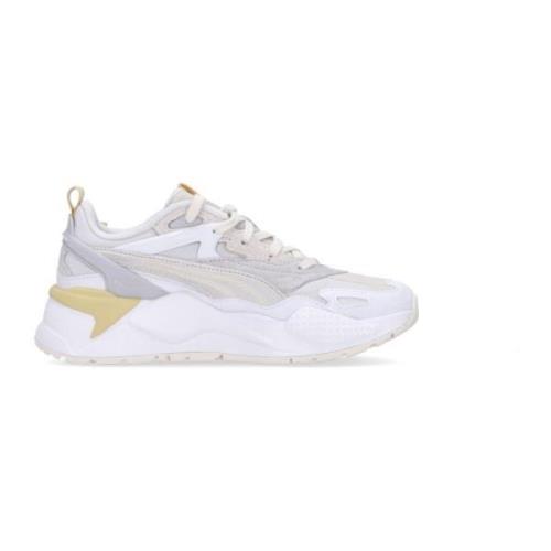 Witte Thrifted Lage Schoen met Rs-X Stijl Puma , White , Heren