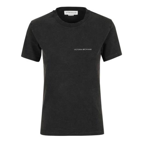 Zwart T-shirt voor vrouwen Victoria Beckham , Black , Dames