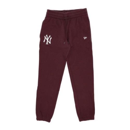 MLB Team Logo Maroon/Wit Jogger Sweatpants New Era , Brown , Heren