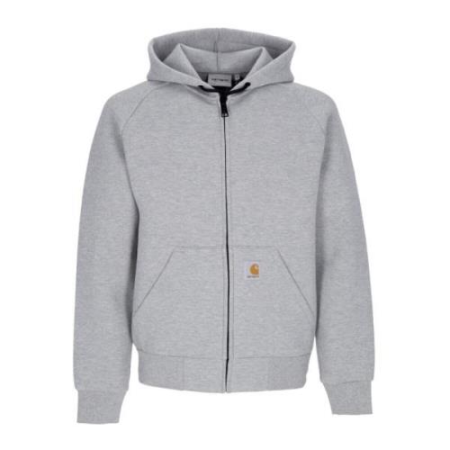 Lichtgewicht Hooded Zip Sweatshirt Grijs Carhartt Wip , Gray , Heren