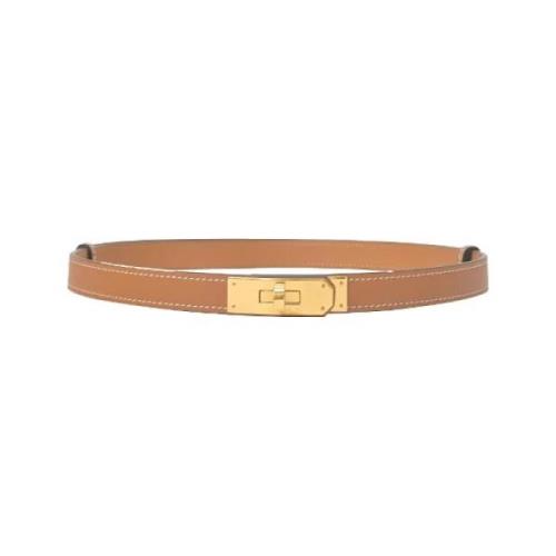 Pre-owned Leather belts Hermès Vintage , Brown , Dames