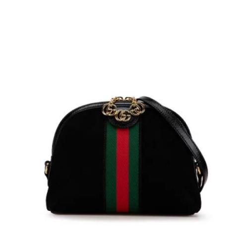 Pre-owned Suede crossbody-bags Gucci Vintage , Black , Dames