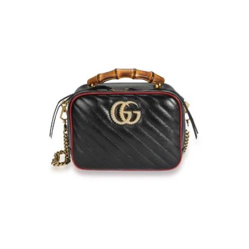 Pre-owned Leather gucci-bags Gucci Vintage , Black , Dames