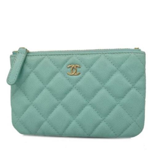 Pre-owned Leather chanel-bags Chanel Vintage , Blue , Dames