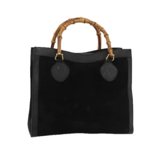 Pre-owned Suede handbags Gucci Vintage , Black , Dames