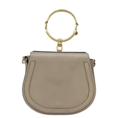 Pre-owned Leather handbags Chloé Pre-owned , Beige , Dames