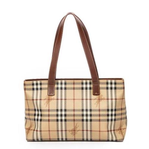 Pre-owned Coated canvas totes Burberry Vintage , Brown , Dames