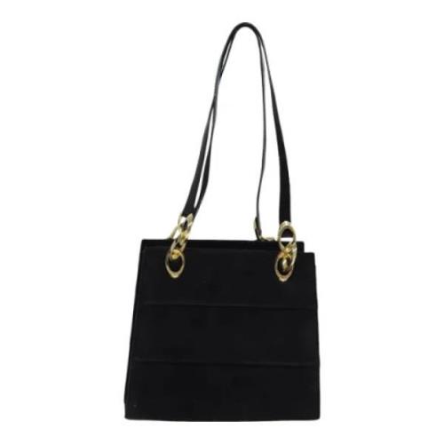 Pre-owned Suede shoulder-bags Salvatore Ferragamo Pre-owned , Black , ...