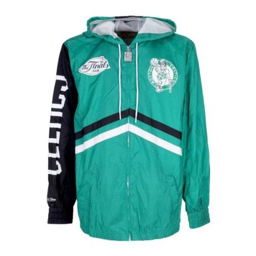 Boston Celtics Windbreaker NBA Full Zip Mitchell & Ness , Green , Here...