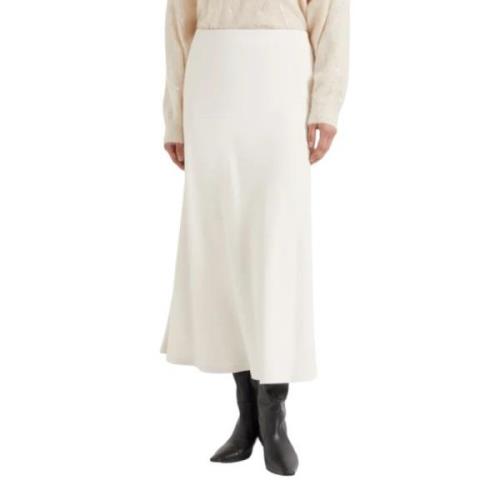 Witte Rokken voor Vrouwen Brunello Cucinelli , White , Dames