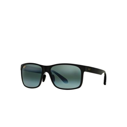 Rode Zand Gepolariseerde Vierkante Lezers Maui Jim , Black , Heren