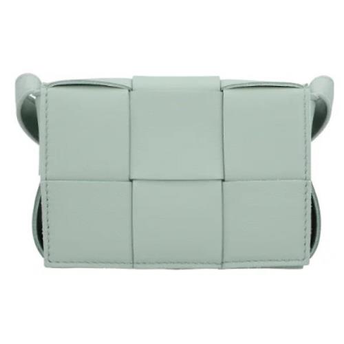 Leather crossbody-bags Bottega Veneta , Green , Dames