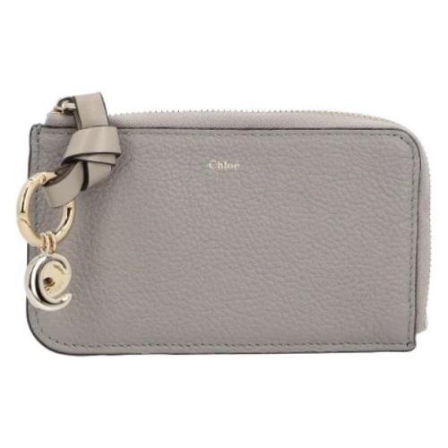 Leather wallets Chloé , Gray , Dames