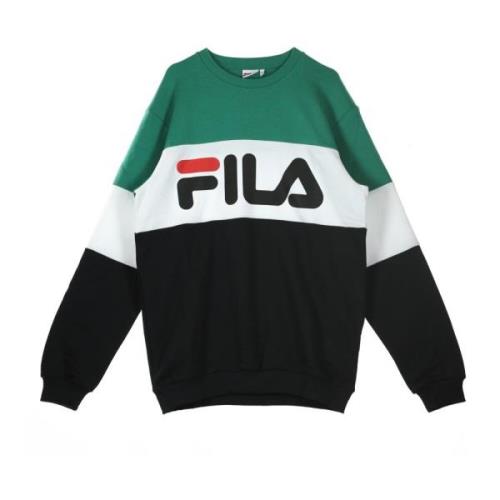 Crewneck Sweatshirt Straight Blocked Crew Fila , Multicolor , Heren