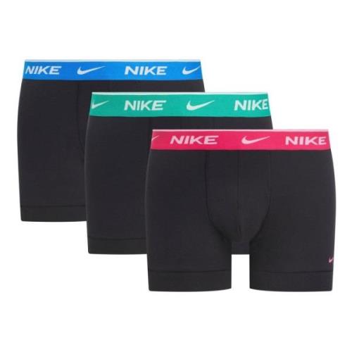 Everyday Cotton Stretch Trunk 3-Pack Boxer Nike , Black , Heren