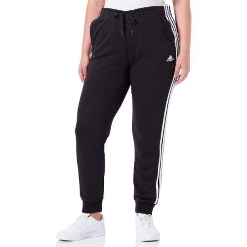 Zwarte Slim Tapered Cuffed Trainingsbroek Adidas , Black , Dames