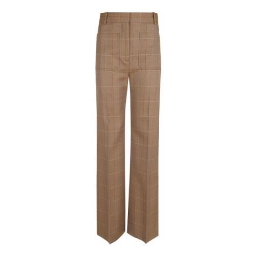 Bruine Straight Broek Damesmode Victoria Beckham , Brown , Dames