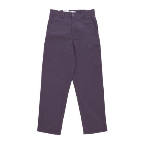 Artisjok Rinsed Wijde Pijp Broek Carhartt Wip , Purple , Dames