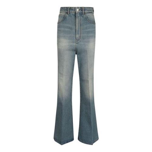 Blauwe Flared Jeans voor Vrouwen Victoria Beckham , Blue , Dames