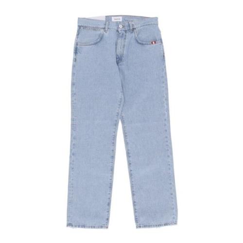 Gebroken gebleekte herenjeans Amish , Blue , Heren