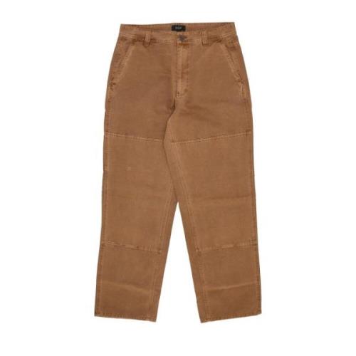 Rubber Heren Lange Broek HUF , Brown , Heren