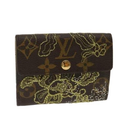 Pre-owned Canvas wallets Louis Vuitton Vintage , Brown , Dames