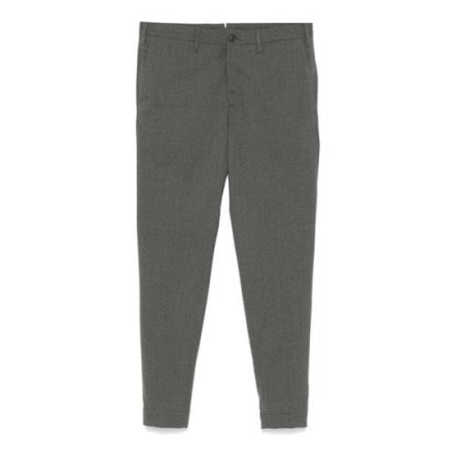 Grijze Wollen Blend Pakbroek Incotex , Gray , Heren