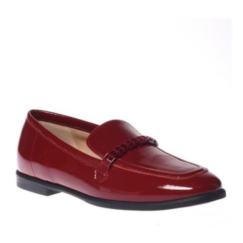 Loafers in red naplak Baldinini , Red , Dames