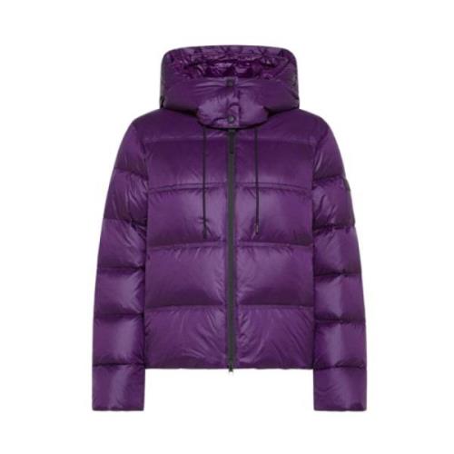 Stijlvolle Zwarte Jas Peuterey , Purple , Dames