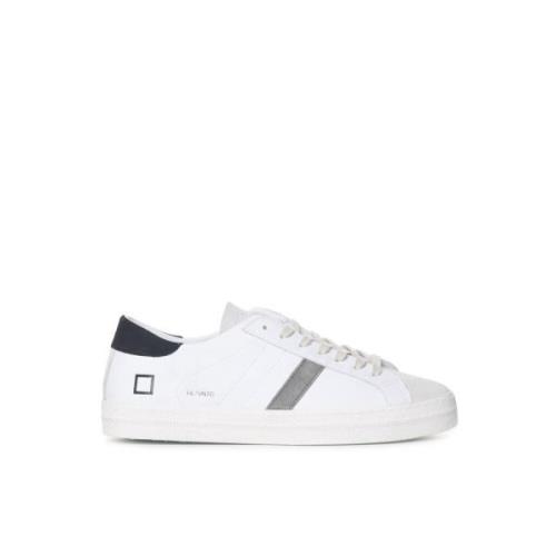 Sneakers van petroleumleer met uniek detail D.a.t.e. , White , Heren