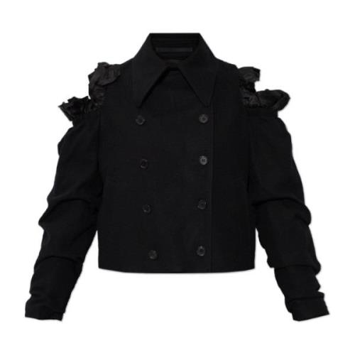 Double-breasted jas met splitten Comme des Garçons , Black , Dames