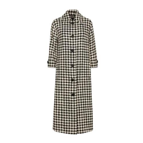 Houndstooth Trench Coat Dolce & Gabbana , Gray , Dames