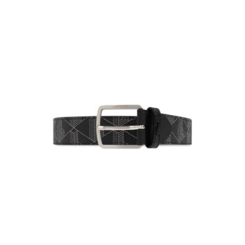 Gestreepte riem Lacoste , Black , Heren