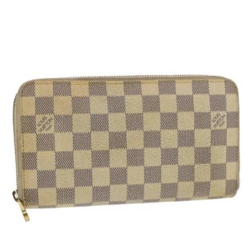 Pre-owned Canvas wallets Louis Vuitton Vintage , Beige , Dames