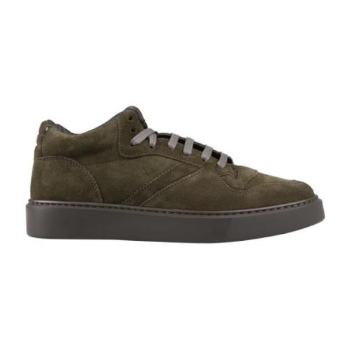 Groene Hoge Sneakers van Suède Doucal's , Green , Heren