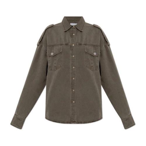 Denim overhemd Halfboy , Gray , Dames