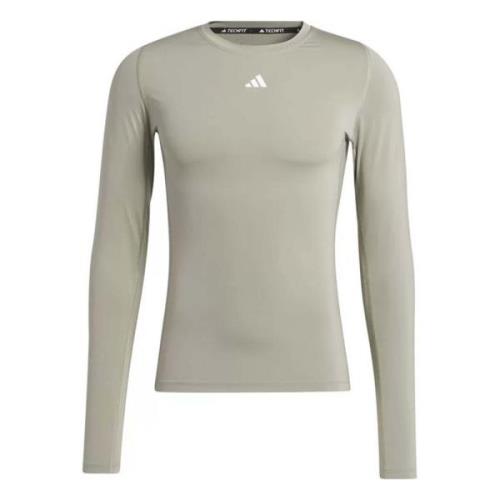 Lange mouwen T-shirt Adidas , Gray , Heren