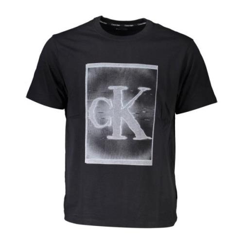 T-Shirts Calvin Klein , Black , Heren