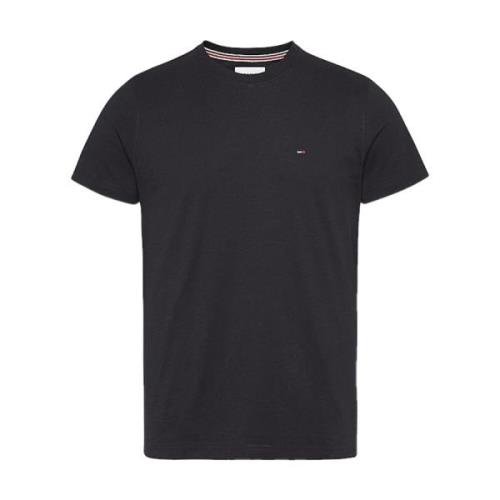 Heren Katoenen T-Shirt Lente/Zomer Collectie Tommy Hilfiger , Black , ...