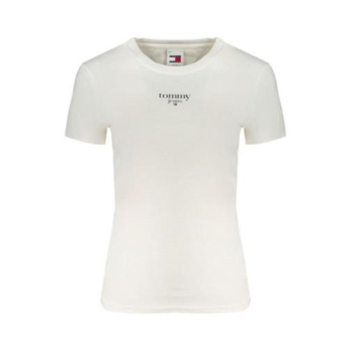 Witte Katoenen Tops & T-Shirt Tommy Hilfiger , White , Dames