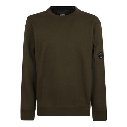 Groene Crew Neck Sweatshirt Aw24 C.p. Company , Green , Heren