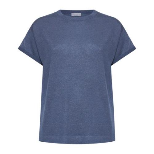 Blauwe Sweaters voor Mannen Brunello Cucinelli , Blue , Dames